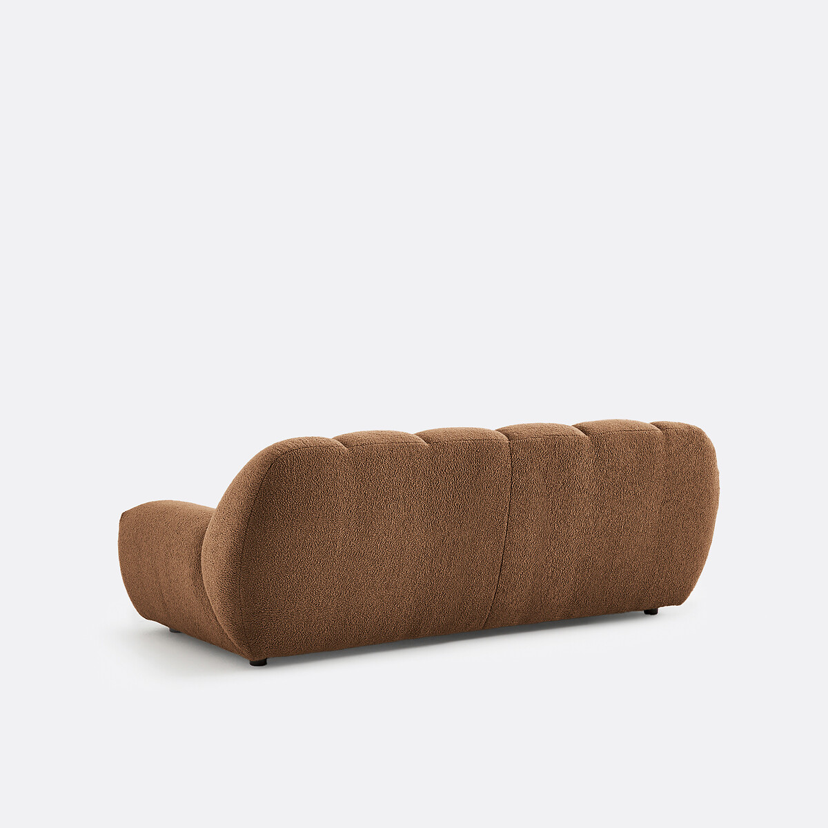 Sofa mit dickem Bouclé-Bezug, 3-Sitzer, Nuria schokolade, LA REDOUTE INTERIEURS
