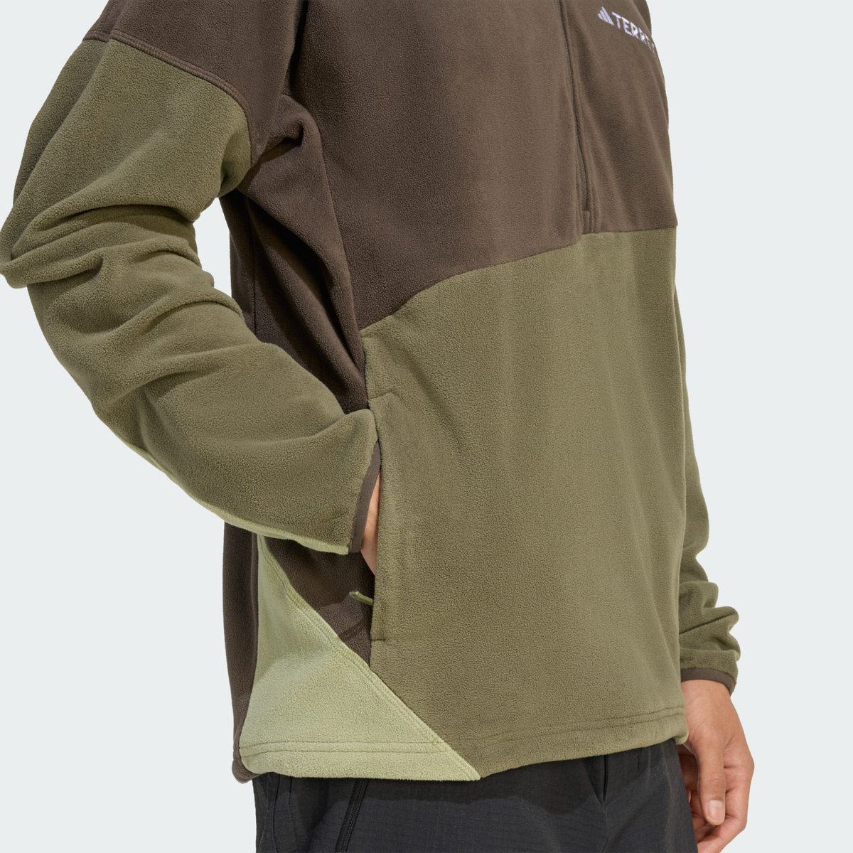 Anorak polaire Terrex Multi Climawarm shadow olive / olive strata, adidas Performance