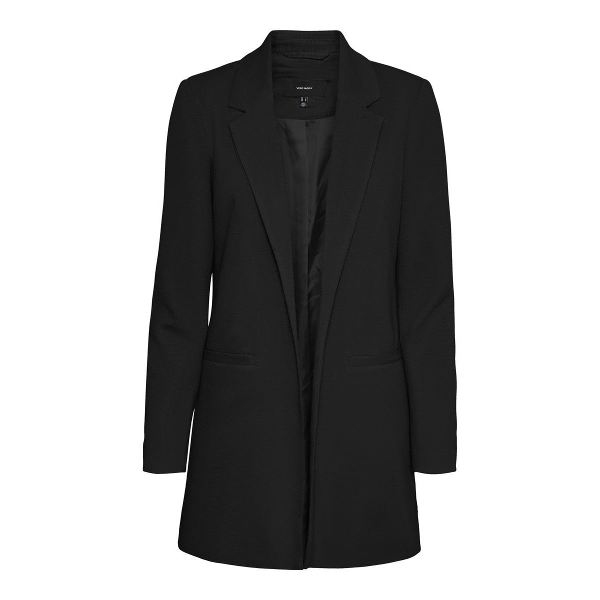 Veste blazer longue black, VERO MODA