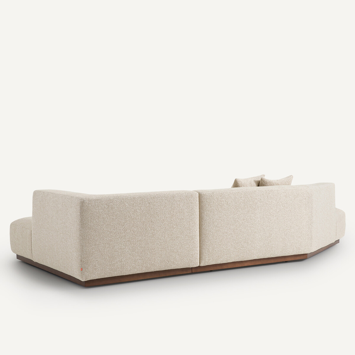 Canapé d'angle droit ouvert bouclette, Jacopo sable, AM.PM