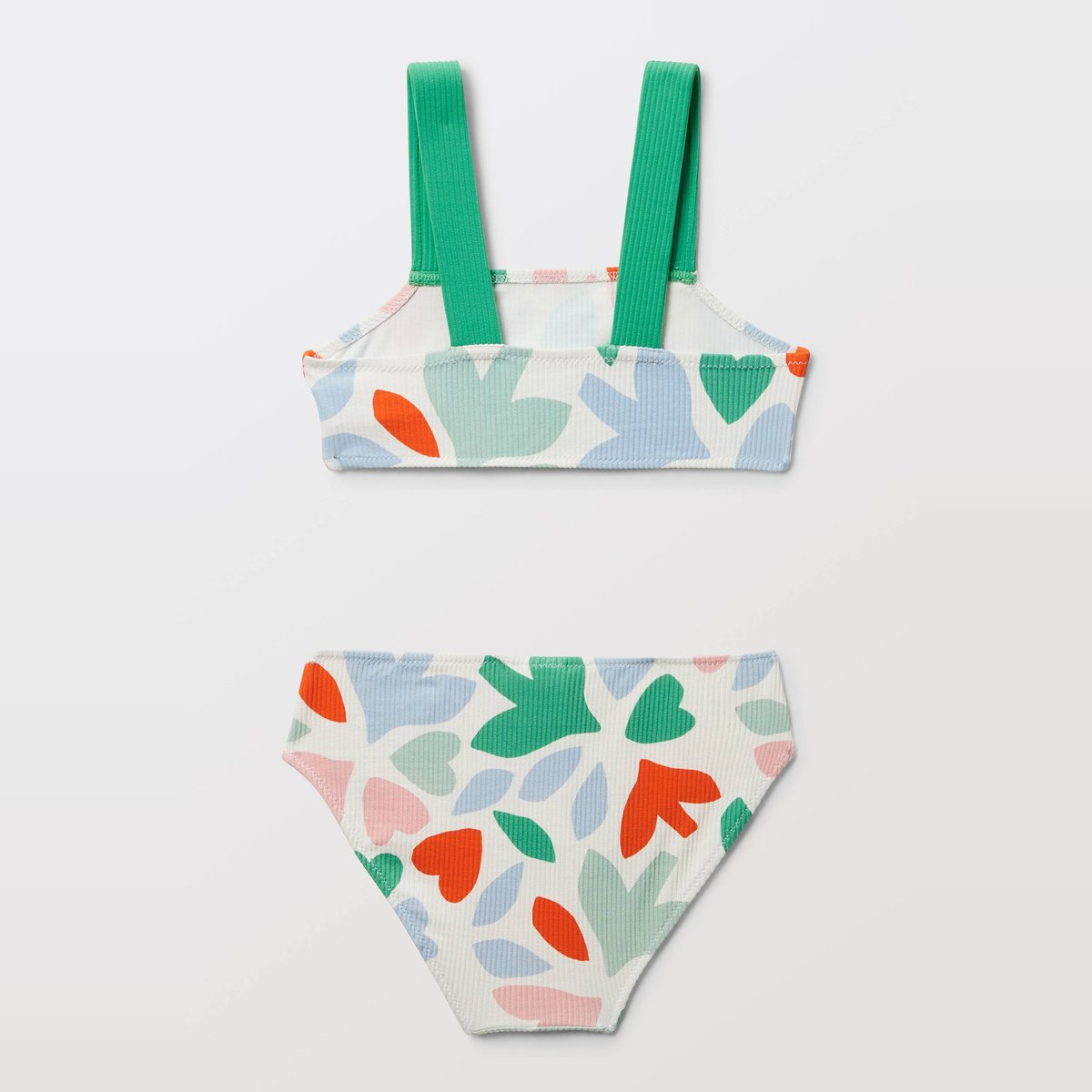 Maillot de bain 2 pièces imprimé pasteline, MONOPRIX