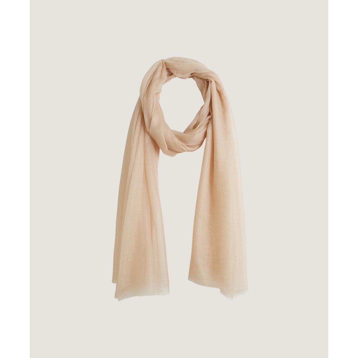 Écharpe fine en cachemire beige, RODIER