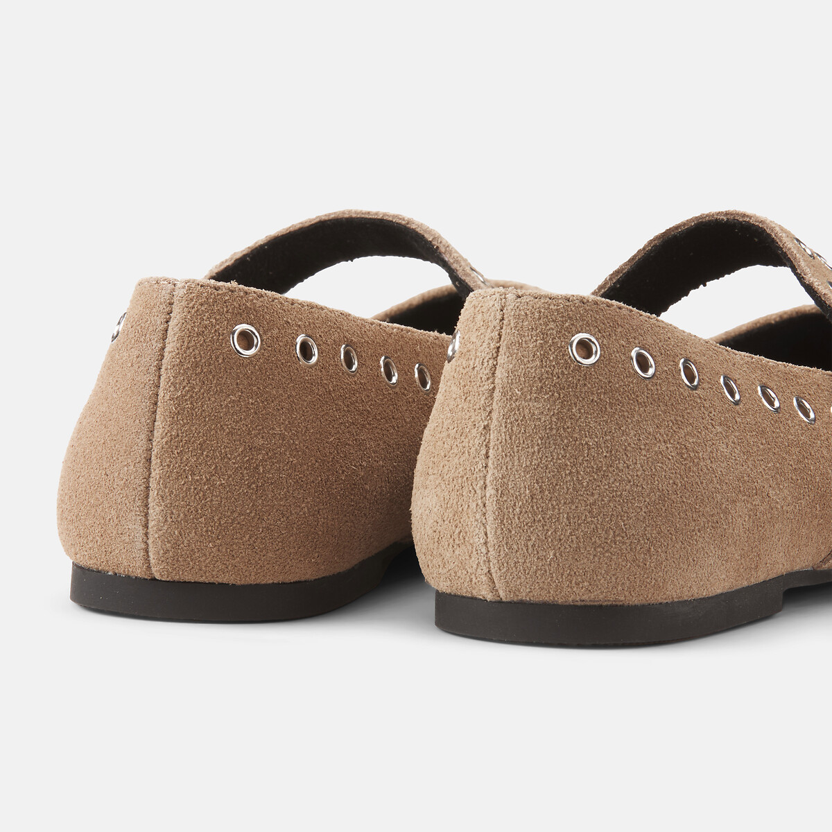 Ballerines babies en cuir beige, LA REDOUTE COLLECTIONS