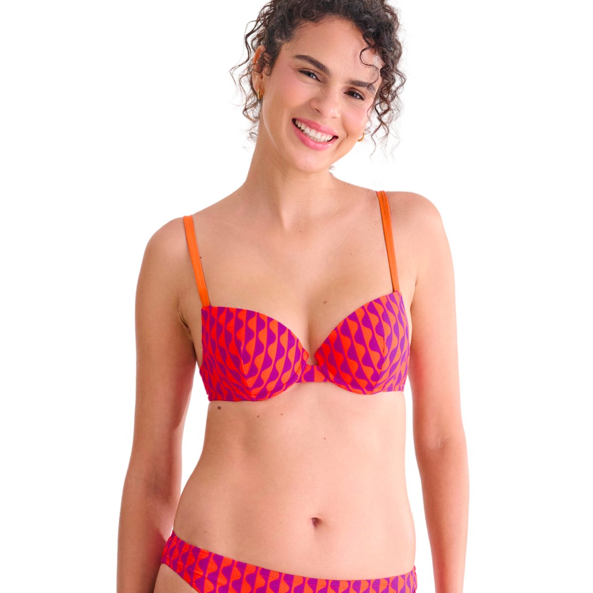 Haut maillot de bain préformé ARUBA orange, LISCA