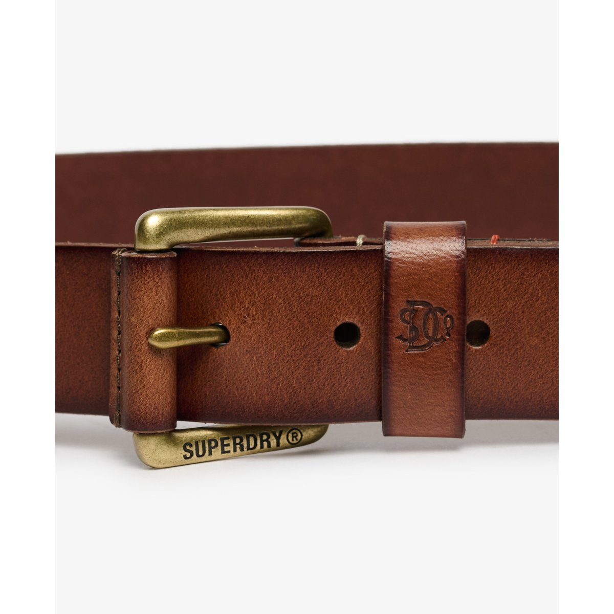Ceinture Classique en Cuir Véritable fauve, SUPERDRY