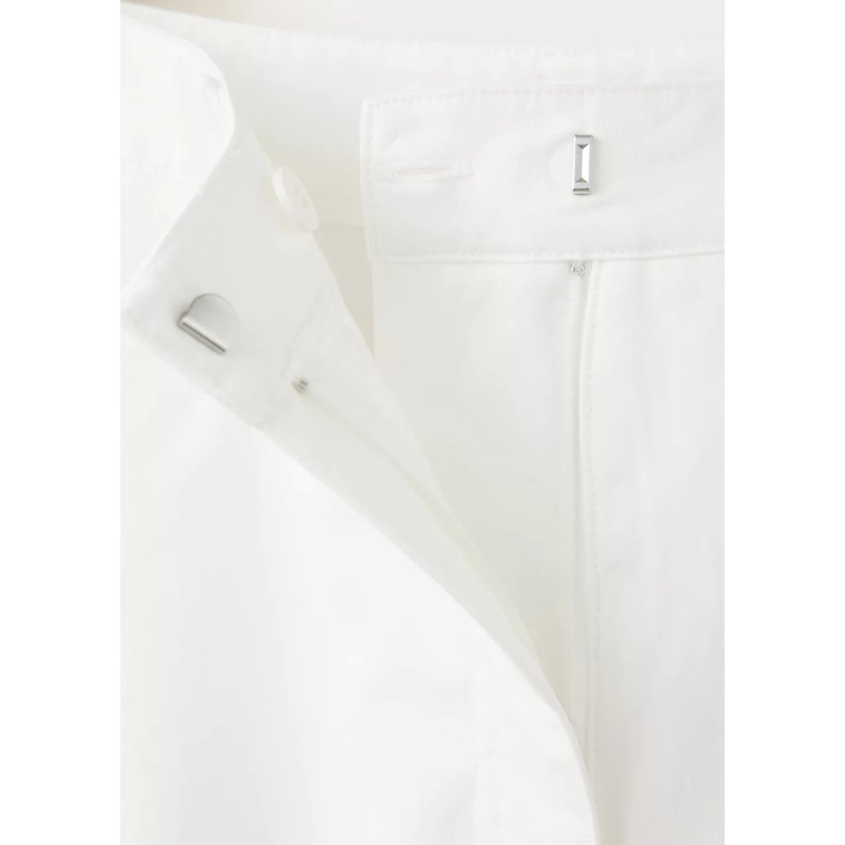 Pantalon ballon taille haute blanc, MANGO