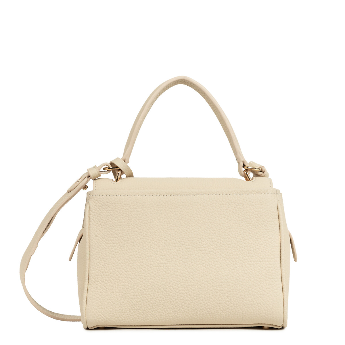 Toro Grace Leather Handbag with Flap and S Clasp vanilla, LANCASTER