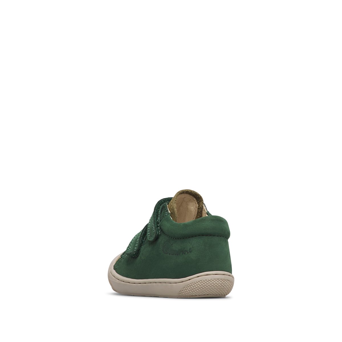Chaussures premiers pas en cuir COCOON VL vert-kaki, NATURINO