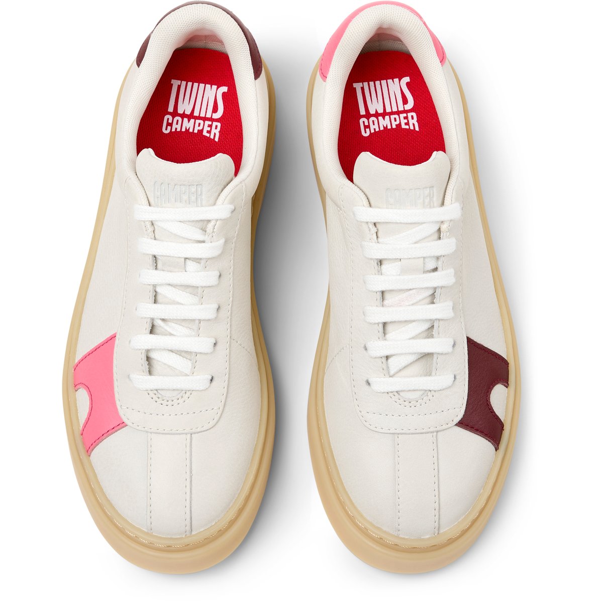 Baskets Runner Twentyfive Twins Smooth Leather blanc naturel 1, CAMPER