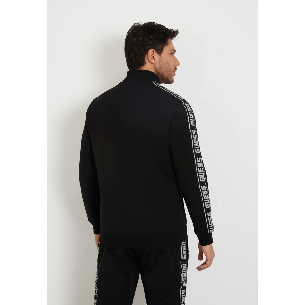 Sweat-Shirt Glissiere Intégrale noir, GUESS