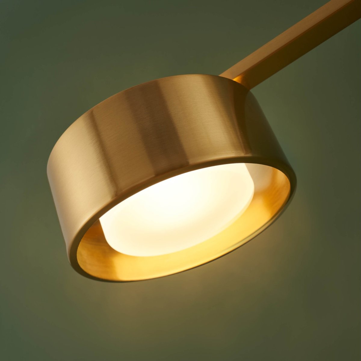 Suspension LED longiligne dorée - PRINS laiton, KOSILUM