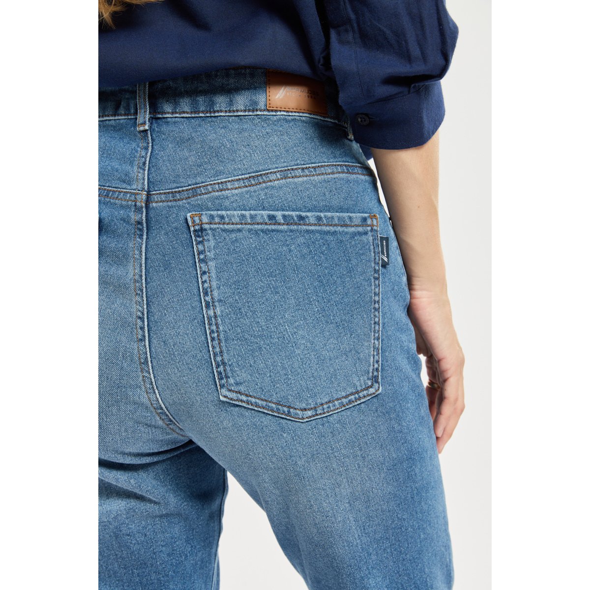 Jean droit LONZAC denim, BERMUDES