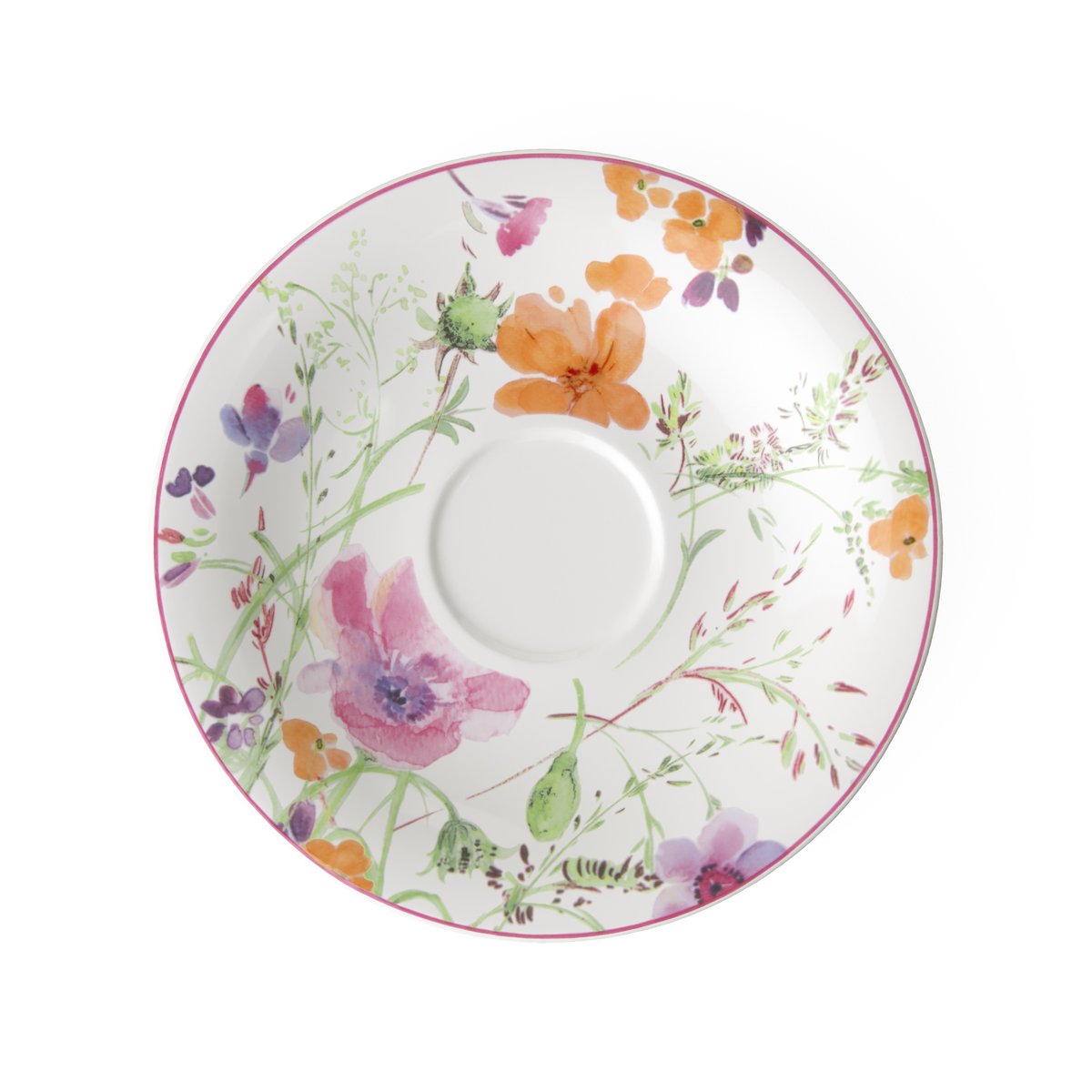 Soucoupe Tasse Petit-Déjeuner MARIEFLEUR multicolore, VILLEROY & BOCH