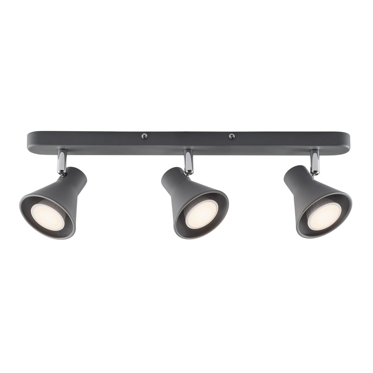 Plafonnier avec abat-jour inclinable et orientable en métal, EIK gris, NORDLUX