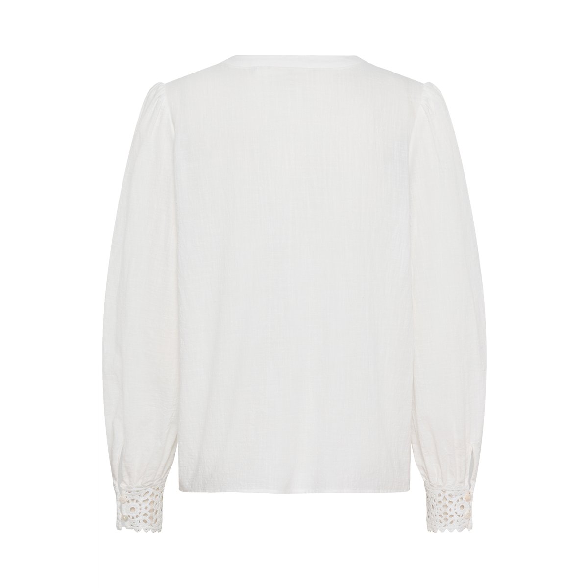 Blouse à manches longues blanc snow white, CREAM