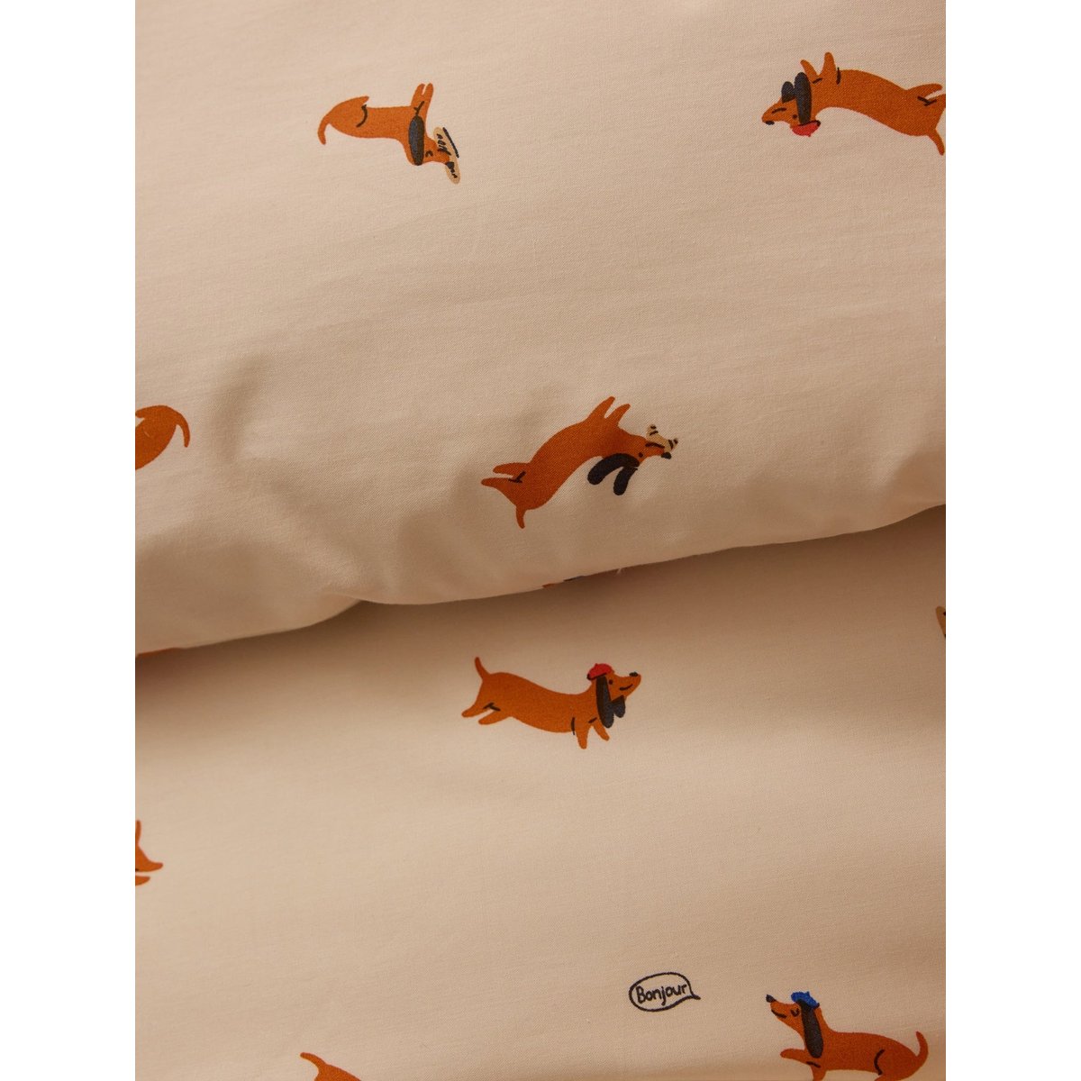Housse de couette percale de coton "Loki" chocolat, CYRILLUS