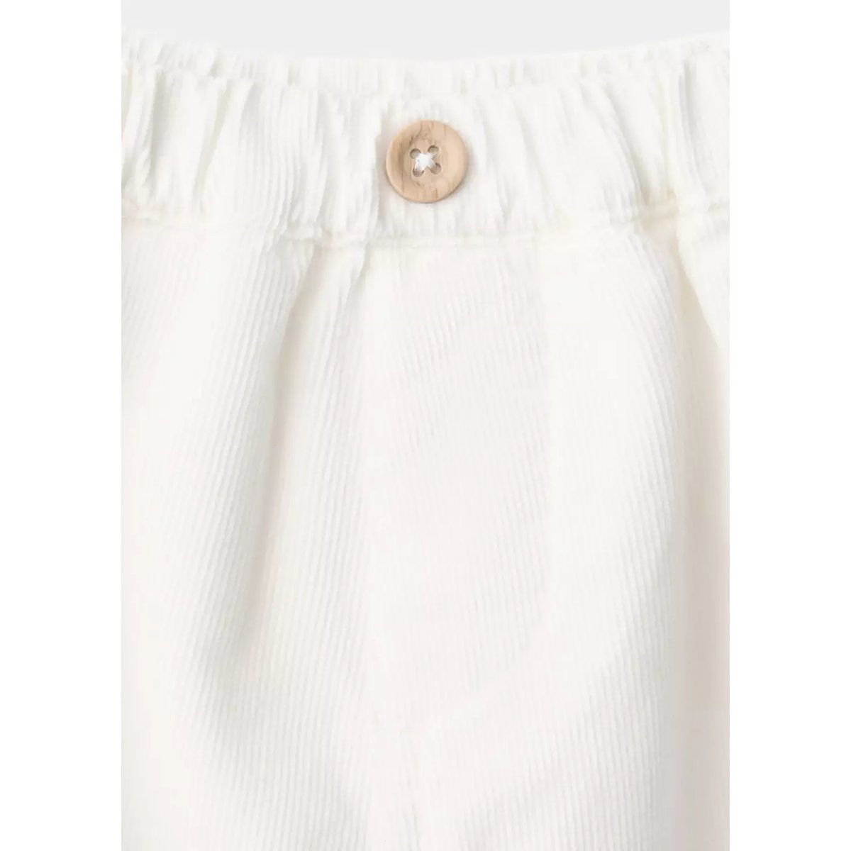 Pantalon droit velours côtelé blanc cassé, MANGO BABY