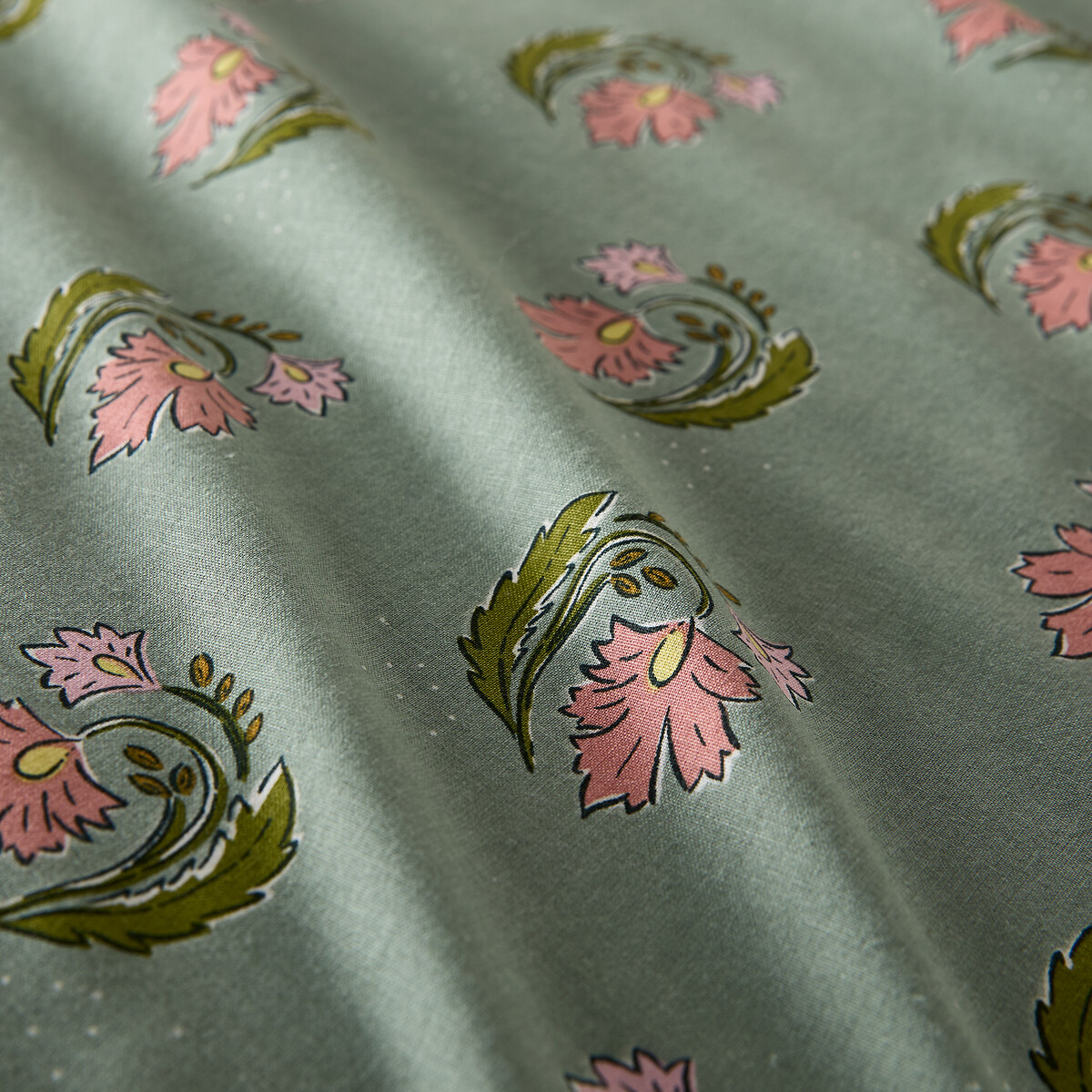 Funda de almohada de algodón lavado, estampado de flores, INA estampado, LA REDOUTE INTERIEURS