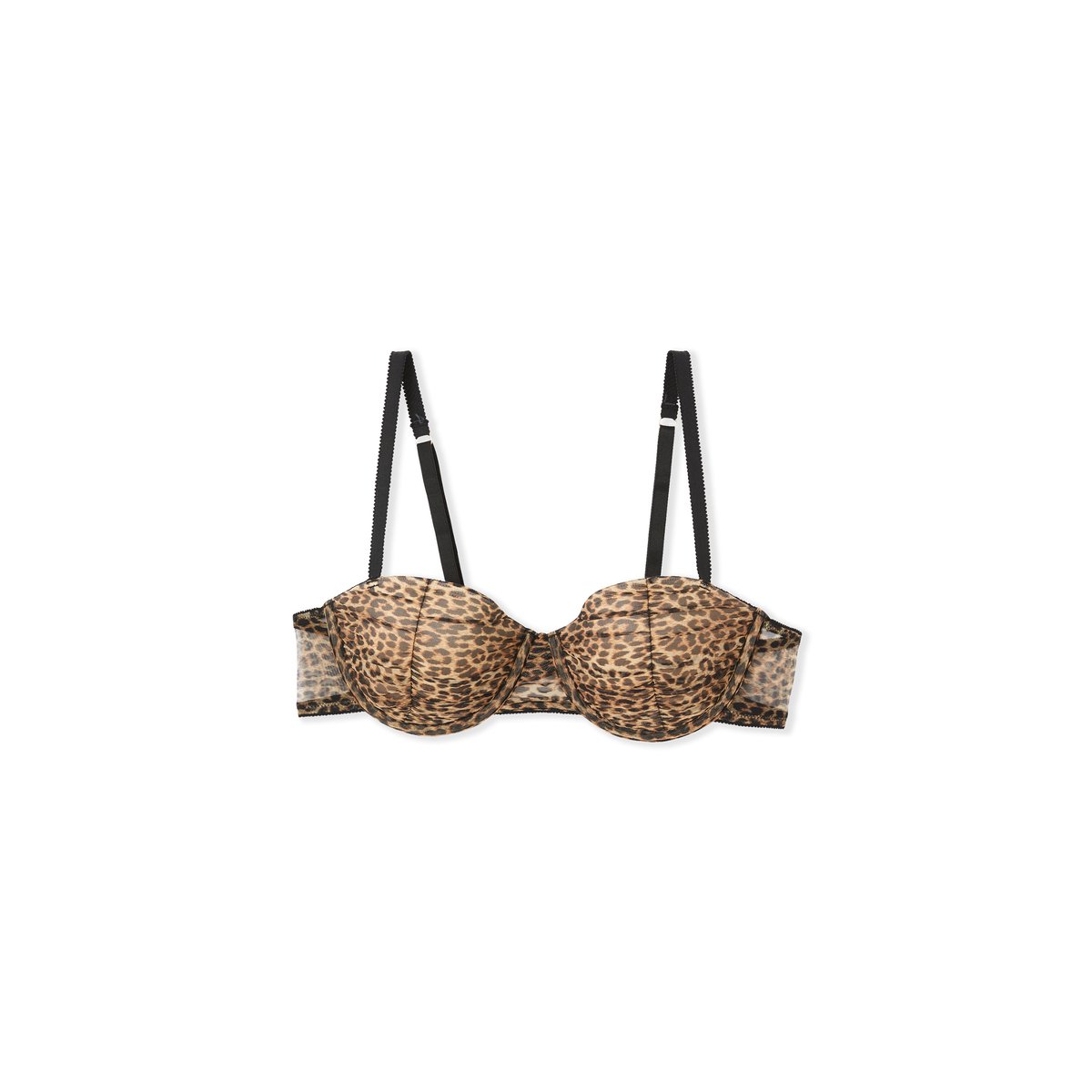 Soutien-gorge balconnet coques fines en tulle SYMBIOSE marron, ETAM