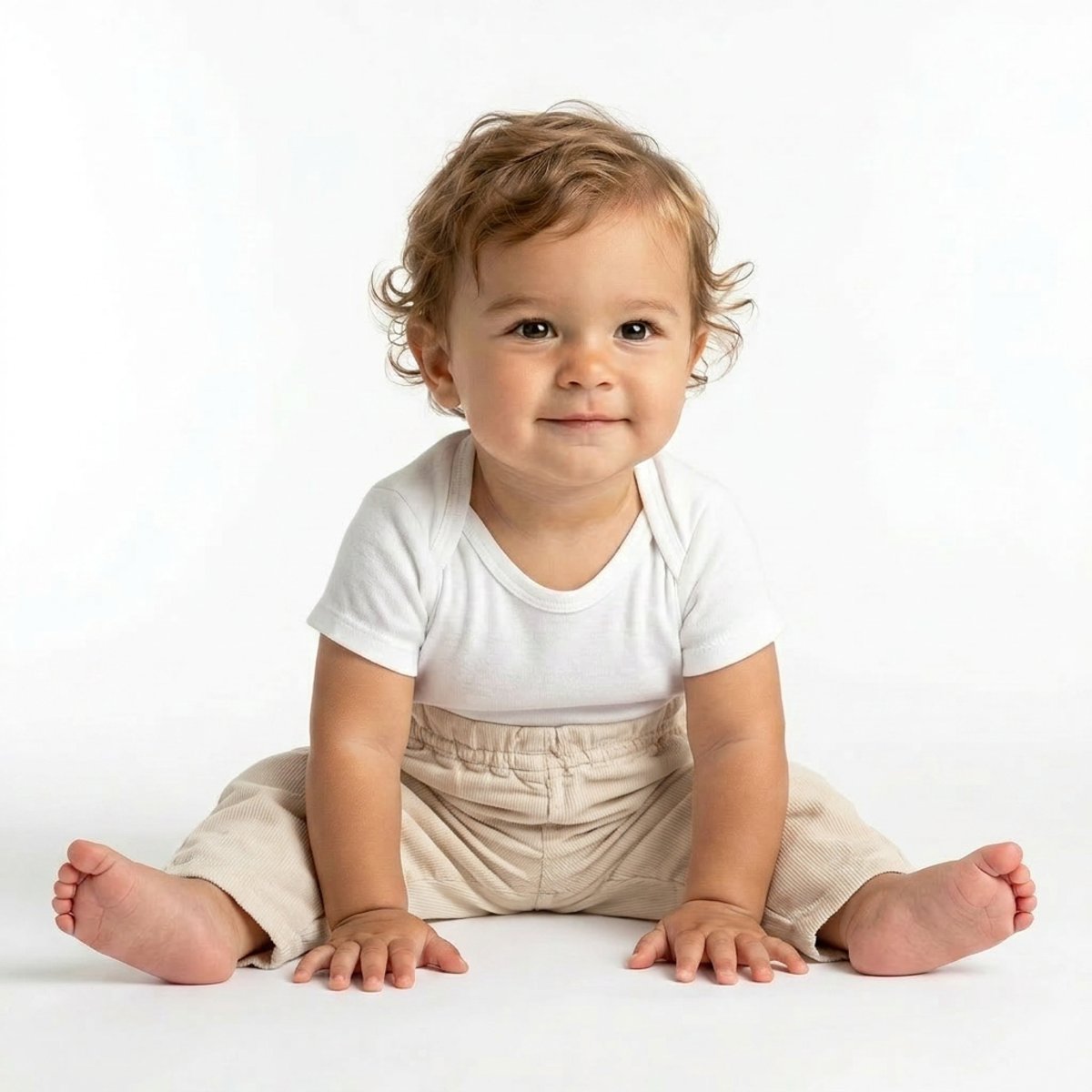 Pantalon bébé - Très bon état blanc, BONPOINT