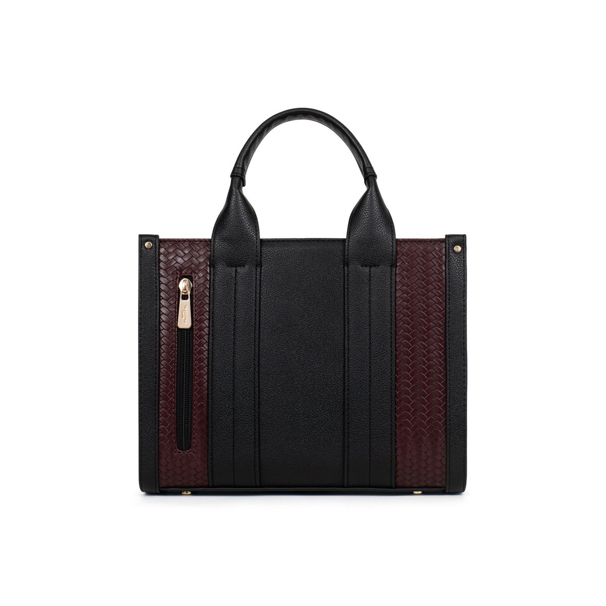 Sac porté main 2 poignées ZOÉ noir, HEXAGONA