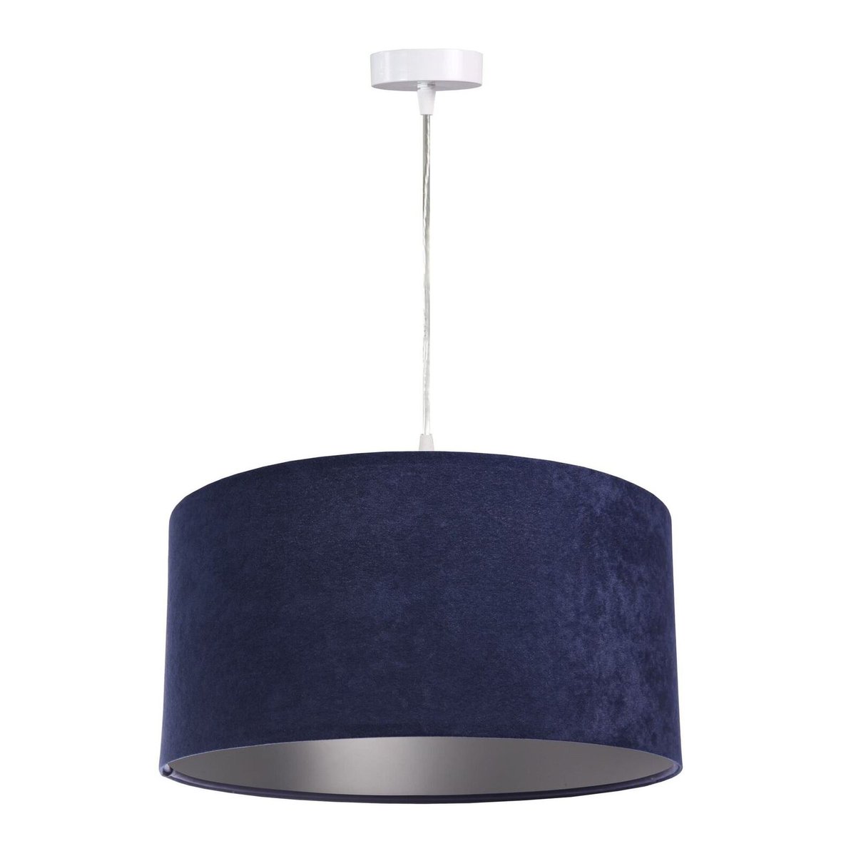 Suspension en tissu, GLAMOUR bleu, argent, BPS KONCEPT
