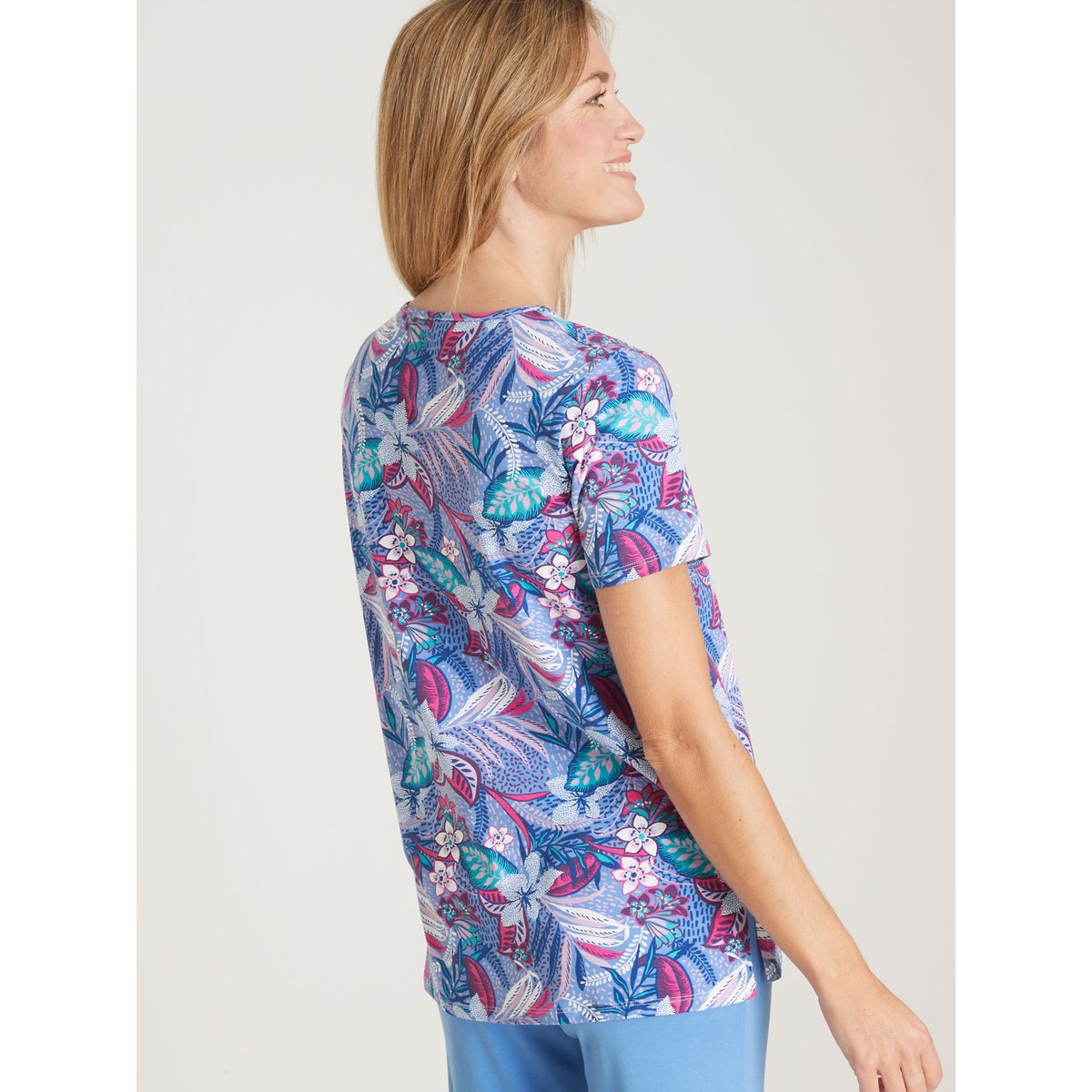 Lot de 2 tee-shirts manches courtes imprimés bleu, DAXON
