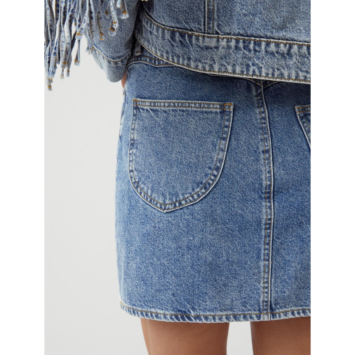 Jupe En Jean medium blue denim, YAS