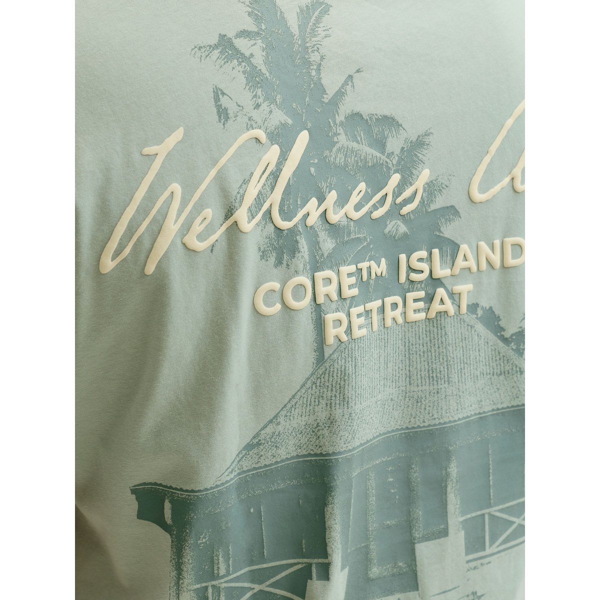T-Shirt blanche - omphalodes, JACK & JONES