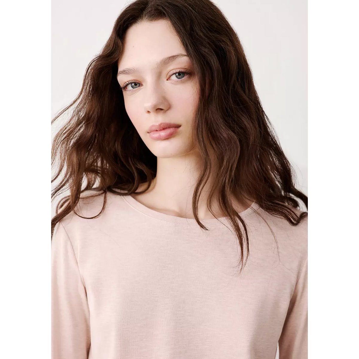 T-shirt à manches longues avec boutons décoratifs sable, MANGO TEEN