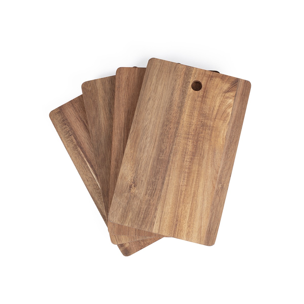 Set de 4 planches à découper avec support couleur unique, LIVOO