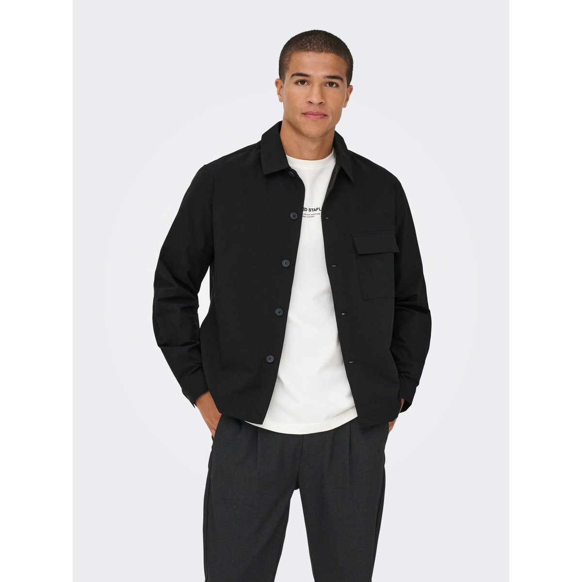 Surchemise black, ONLY & SONS