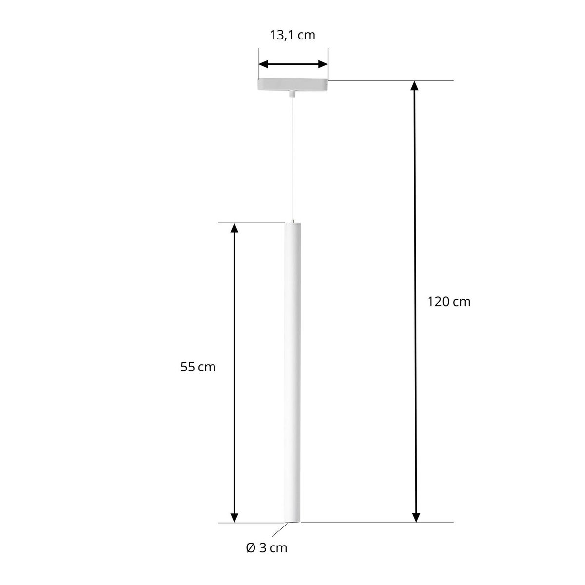en aluminium moderneLED, Lumaro 48V blanc, LINDBY