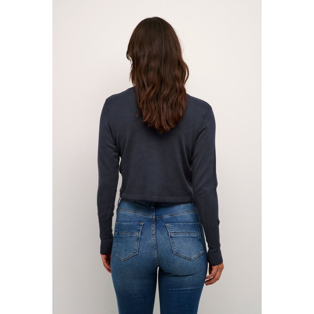 Cardigan à tricot bleu salute, CULTURE
