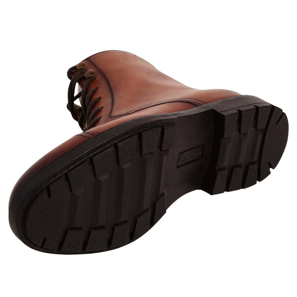 Bottes En Cuir Avec Fermeture À Lacets brun brun, PEPE JEANS