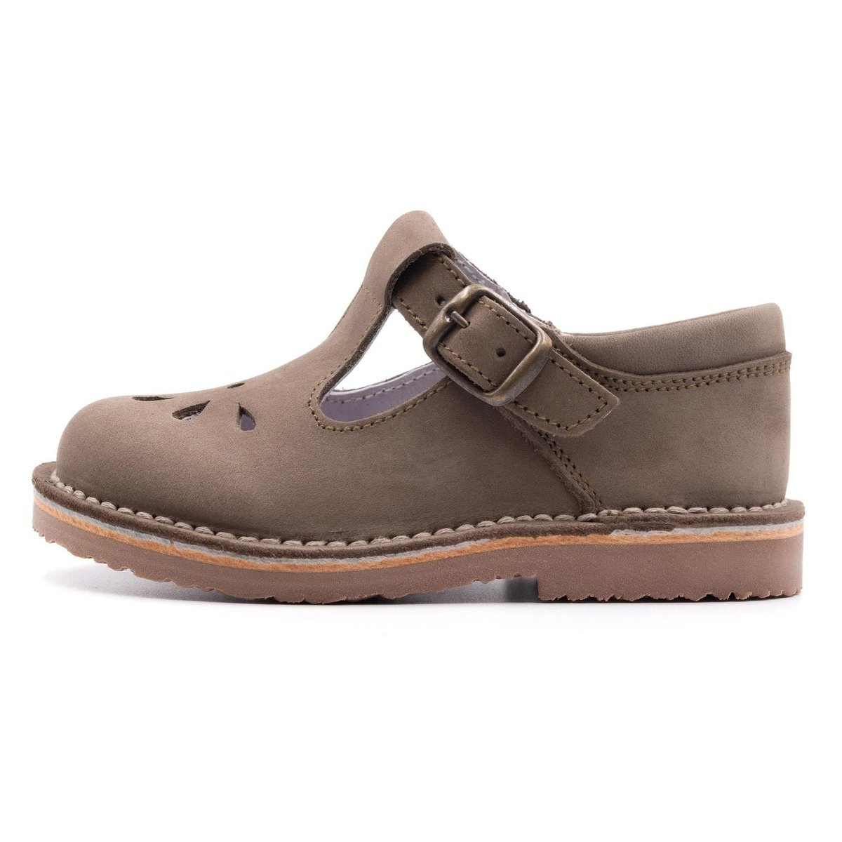 Sandale enfant fermée en cuir – Boni Octave vert, BONI&SIDONIE