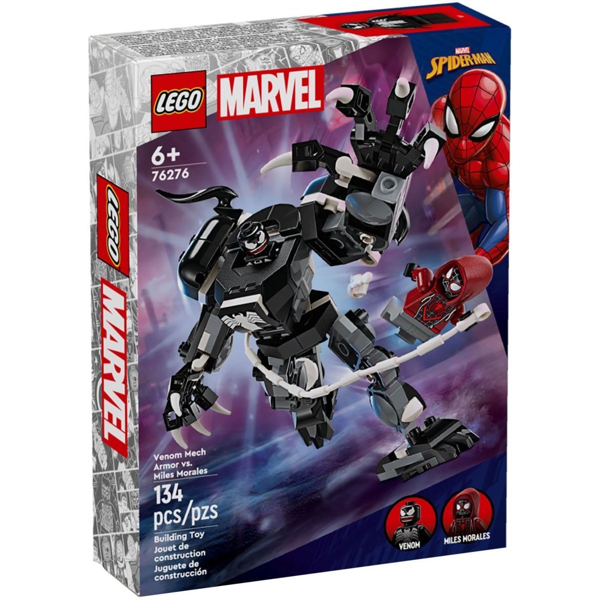 LEGO Marvel - L'armure robot de Venom contre Miles Morales - 76276 multicolore, LEGO