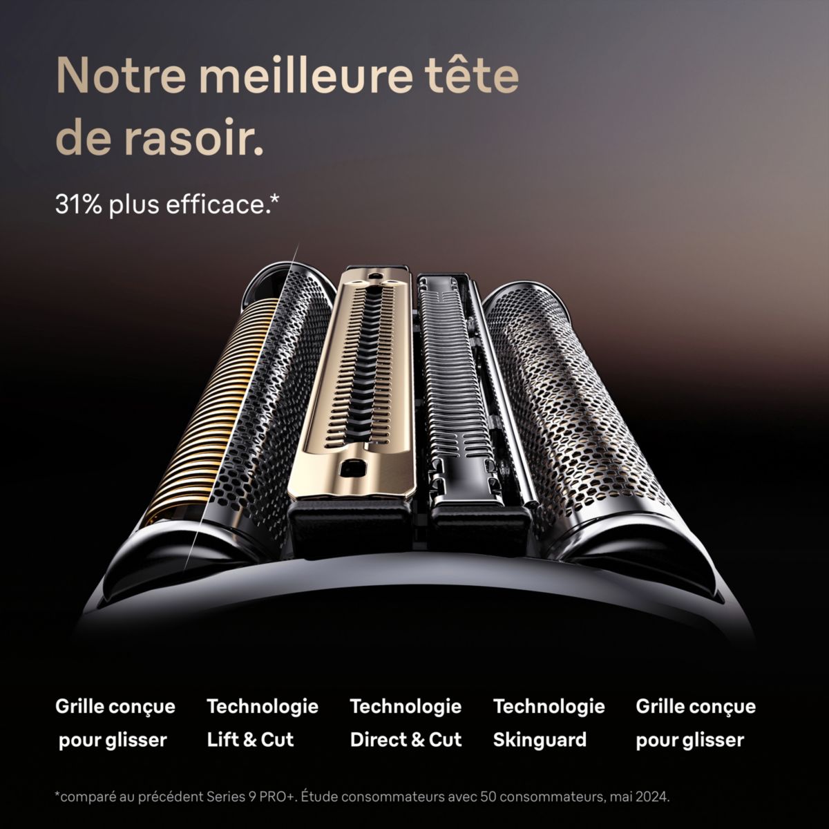 Tête de rasoir de rasoir NEVO-S 11000C couleur unique, BRAUN