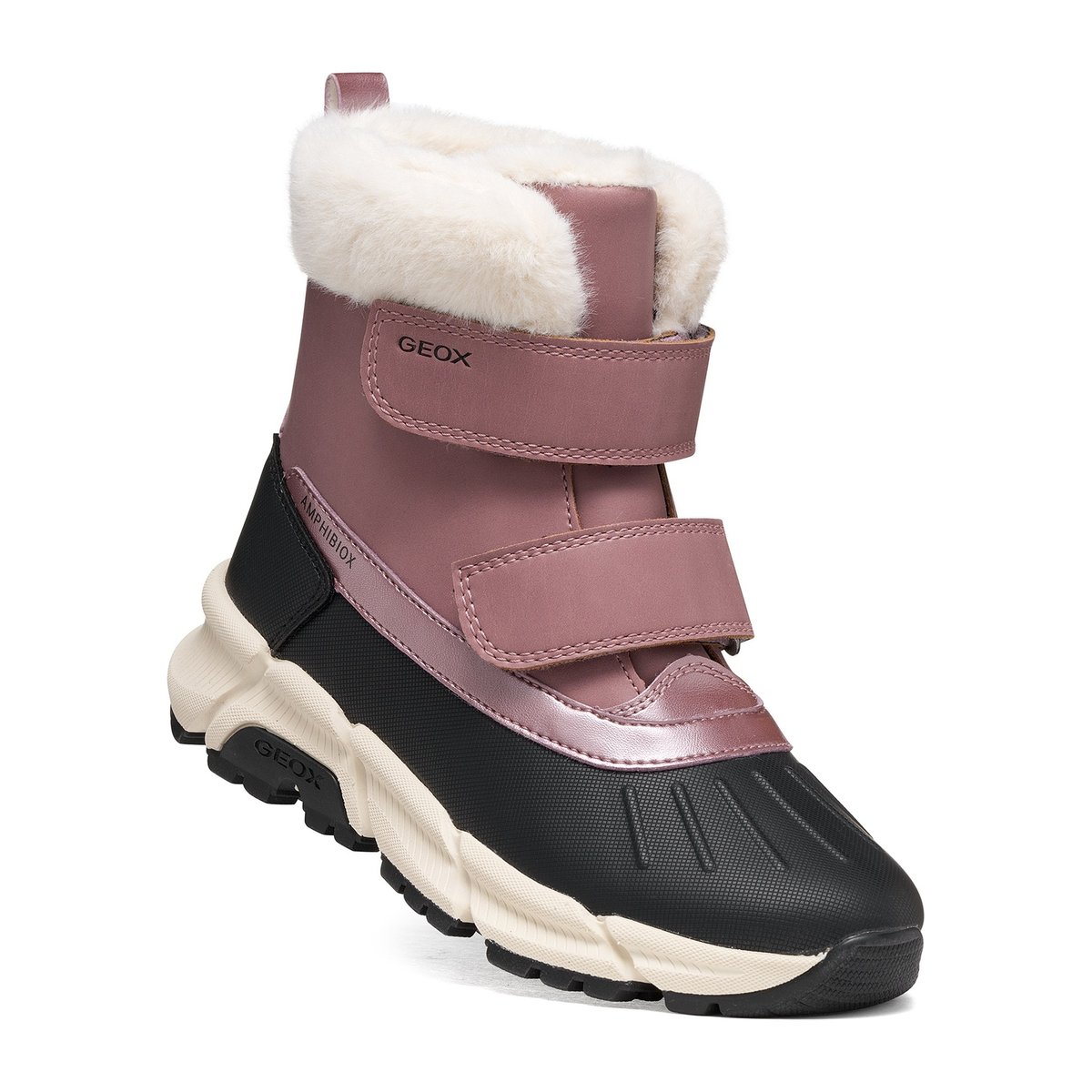 Bottines J FLEXYPER PLUS B ABX rose foncé/noir, GEOX