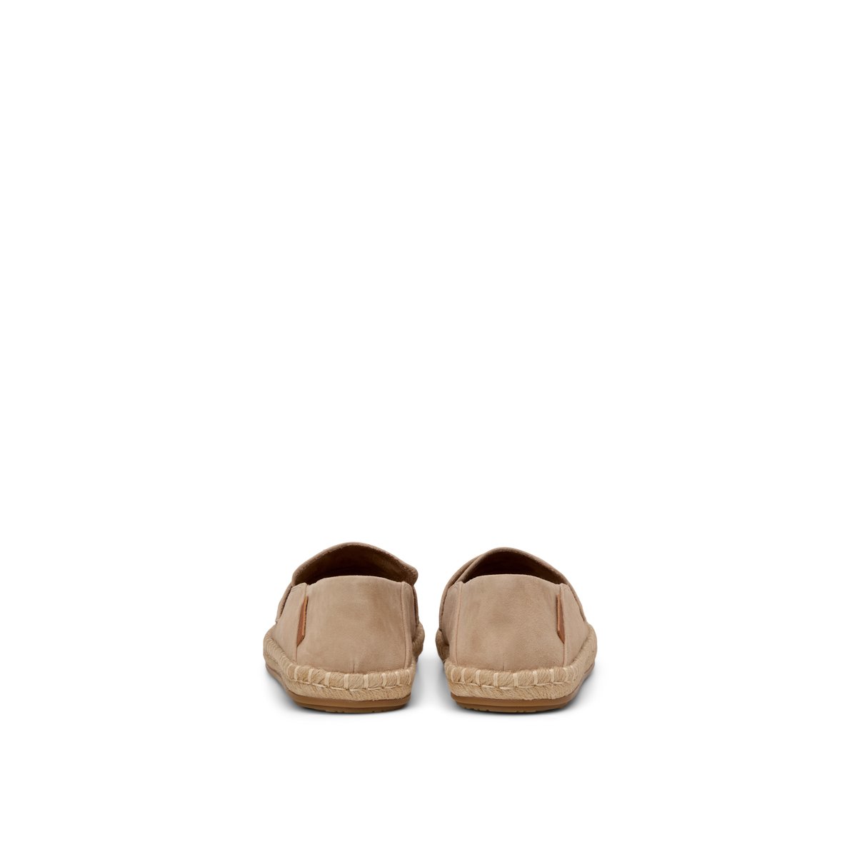 Espadrilles Pennyloafer modèle Jerry en cuir velours doux marron clair, MARC O'POLO