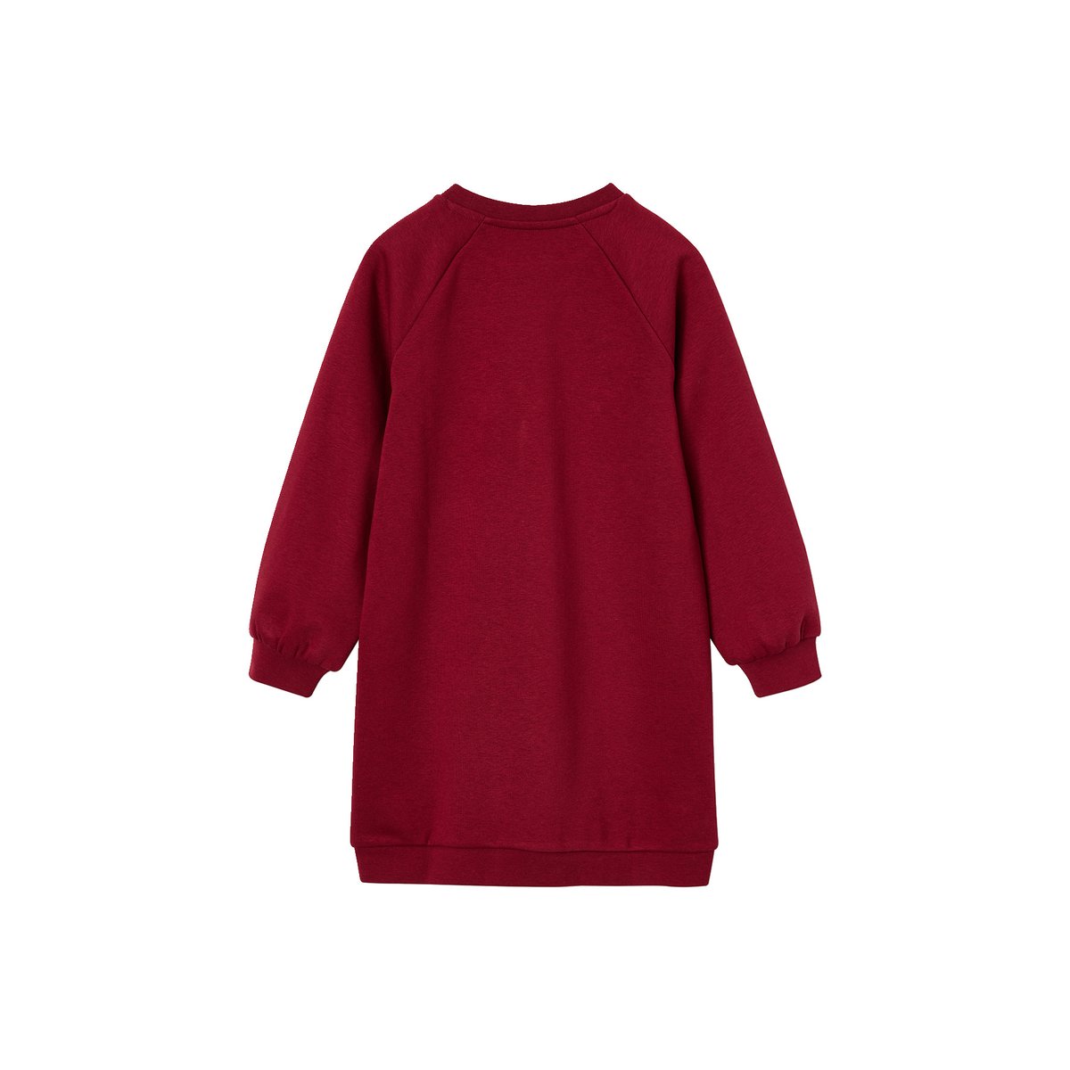 Robe sweat rouge, VERTBAUDET
