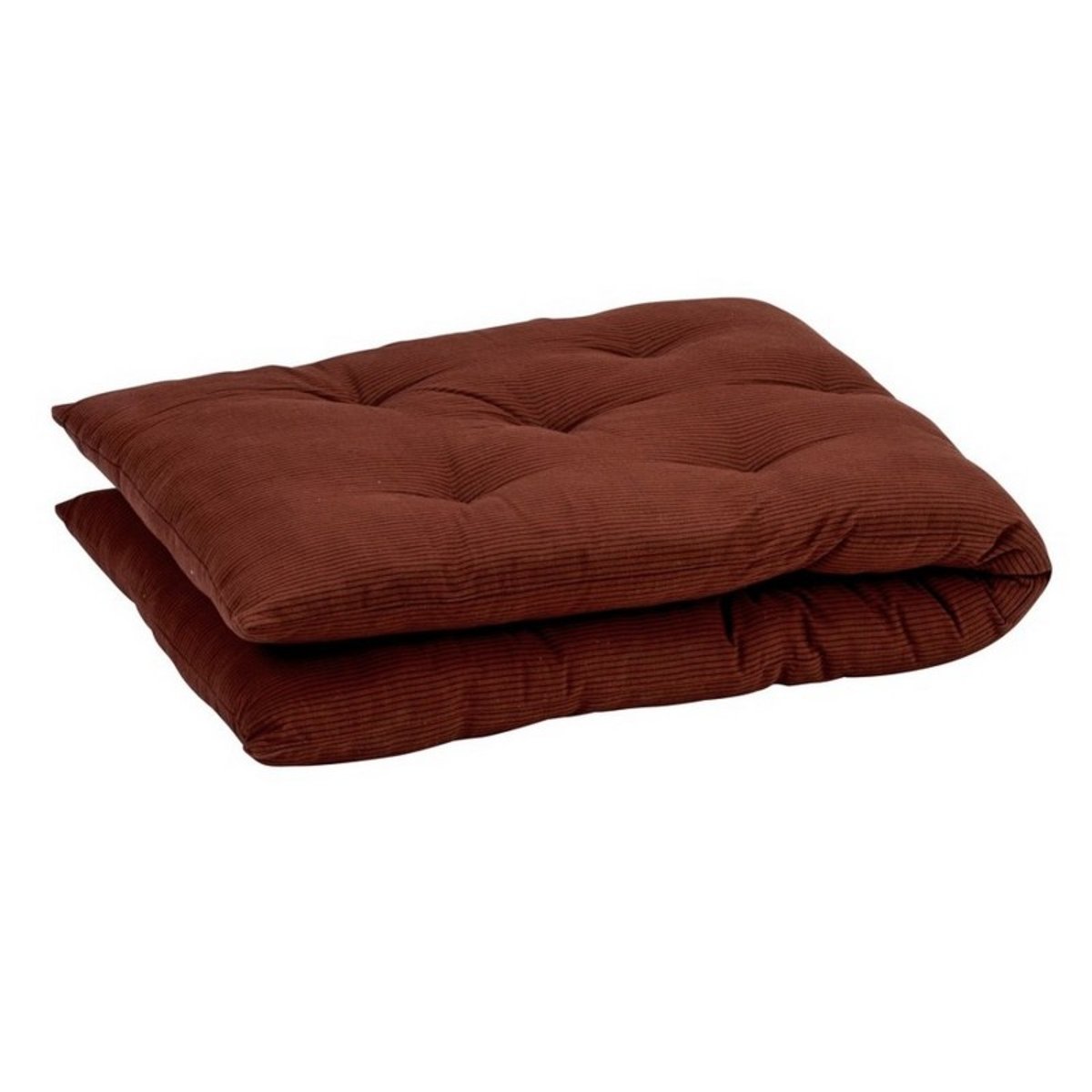 Matelas de banc coton rayures rouge, MADAM STOLTZ
