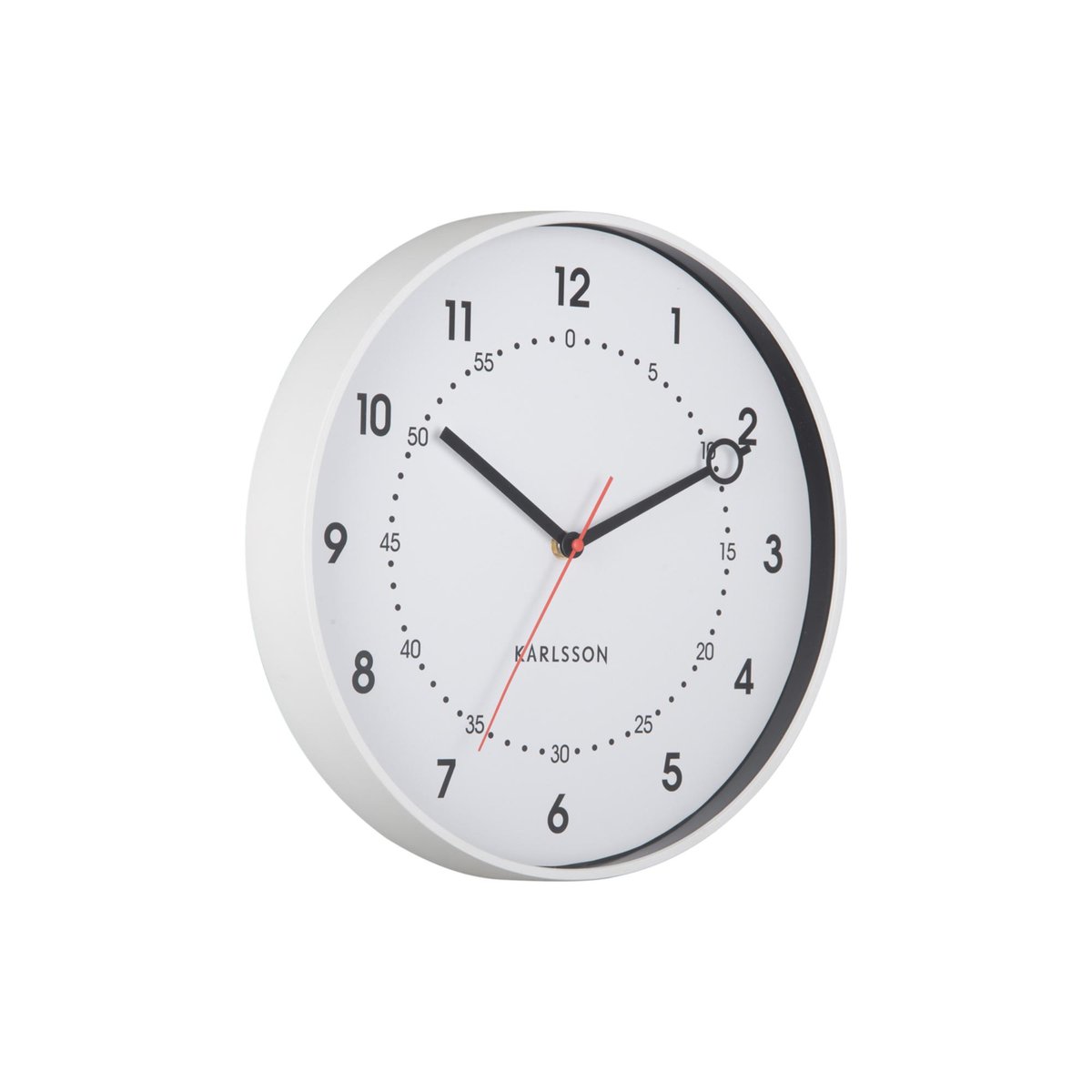 Horloge Murale Plastique FRESCO blanc, KARLSSON