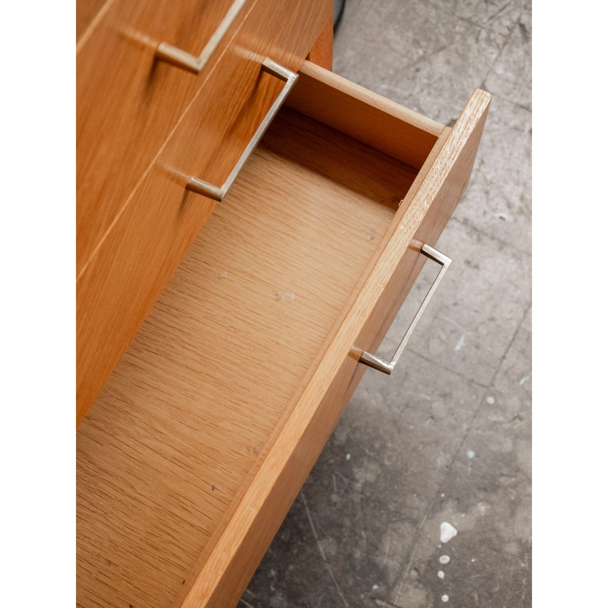 Commode en bois clair style scandinave Olga N°461 - Bon état bois clair, DEBONGOUT