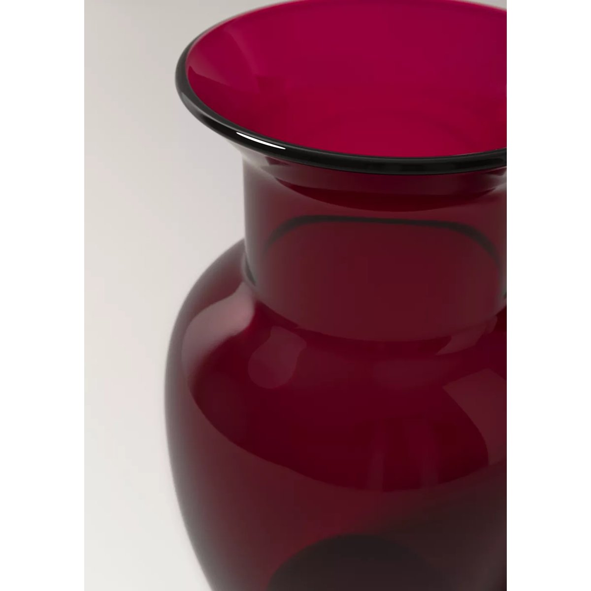 Grand vase en verre soufflé rouge, MANGO HOME