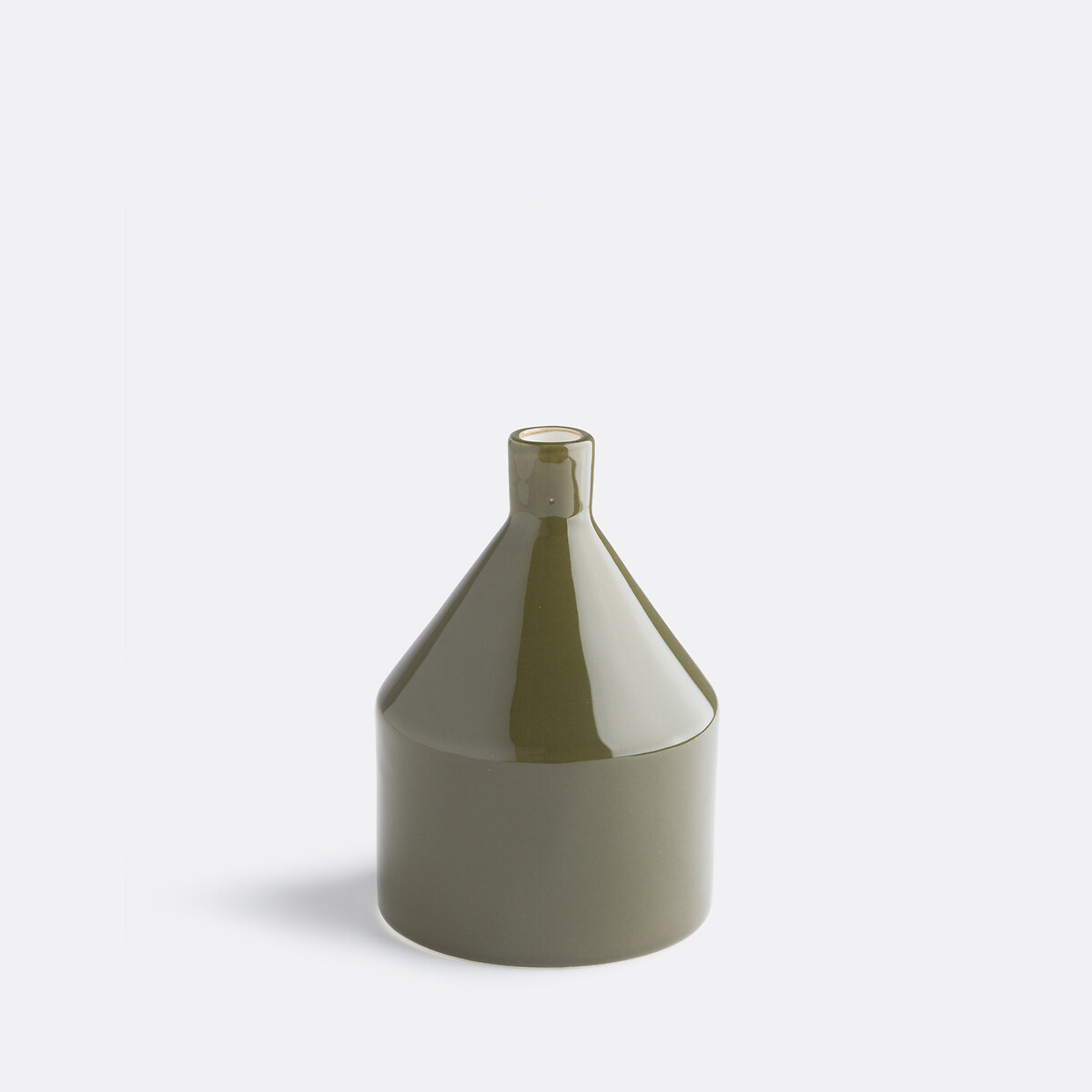 Vase en céramique H16 cm, Mirany vert olive, LA REDOUTE INTERIEURS