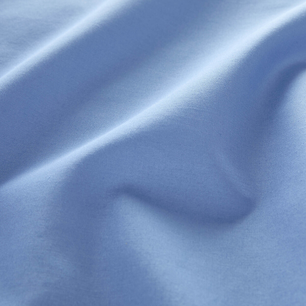 Copripiumone tinta unita in cotone, Macha blu provenza, LA REDOUTE INTERIEURS