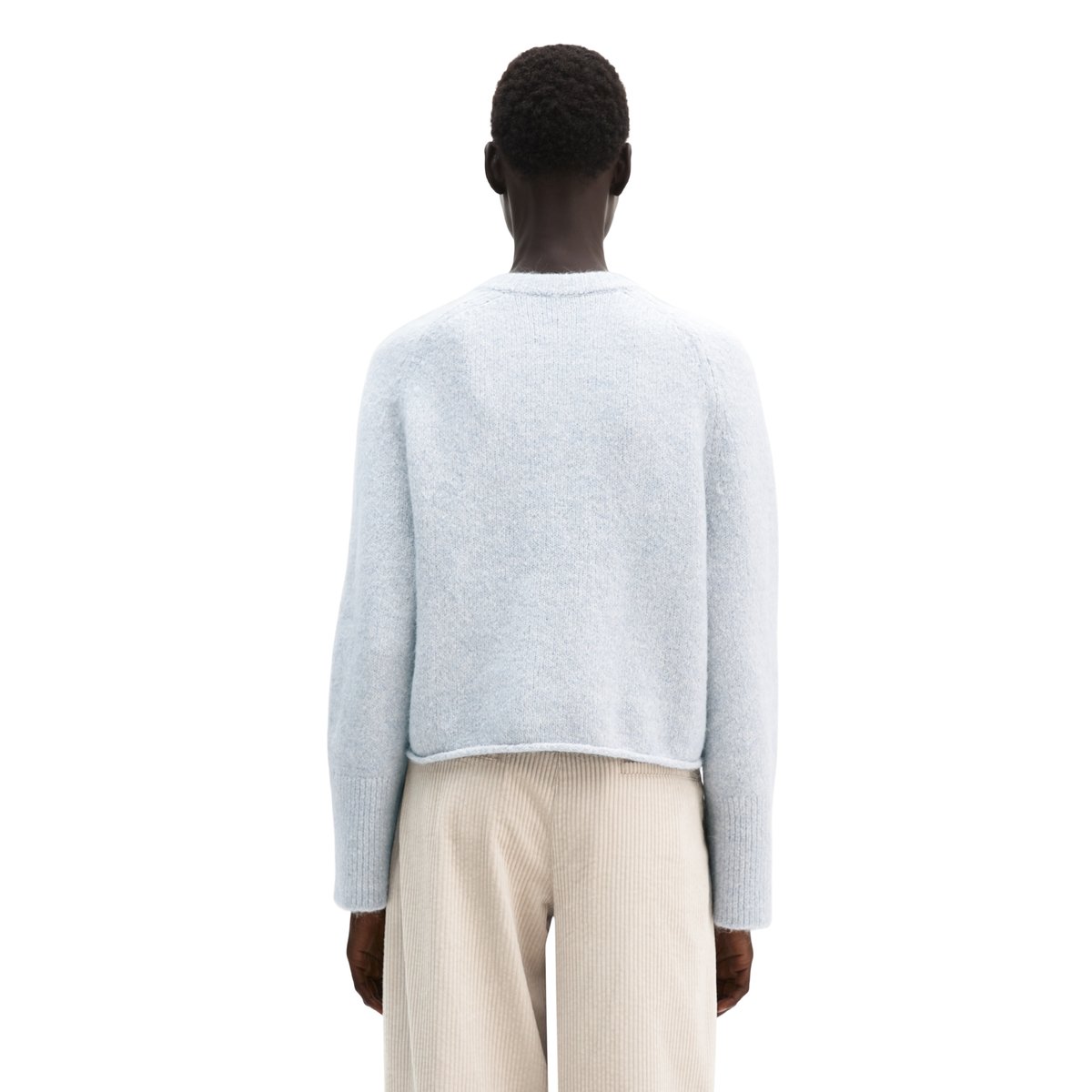 Cardigan coupe classique en un mélange douillet de coton bio et de laine d'alpaga bleu, MARC O'POLO