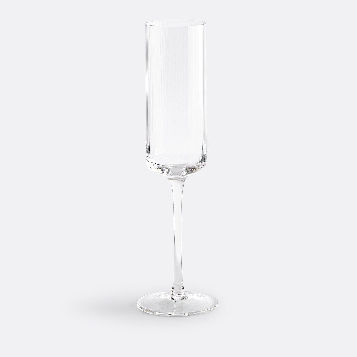 Lot de 6 flûtes à champagne en verre strié, Stria transparent, LA REDOUTE INTERIEURS