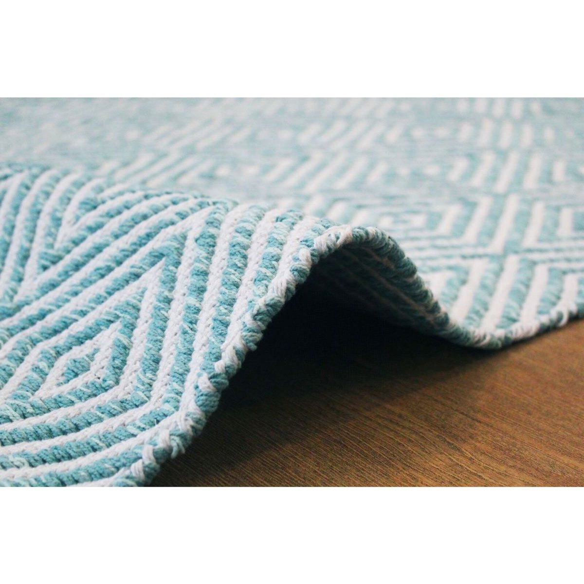 Tapis en coton fait main, APPETIZER bleu, ARTE ESPINA
